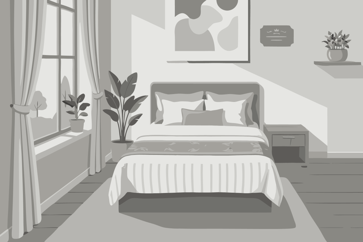 City View Queen Bed with Sofa Bed